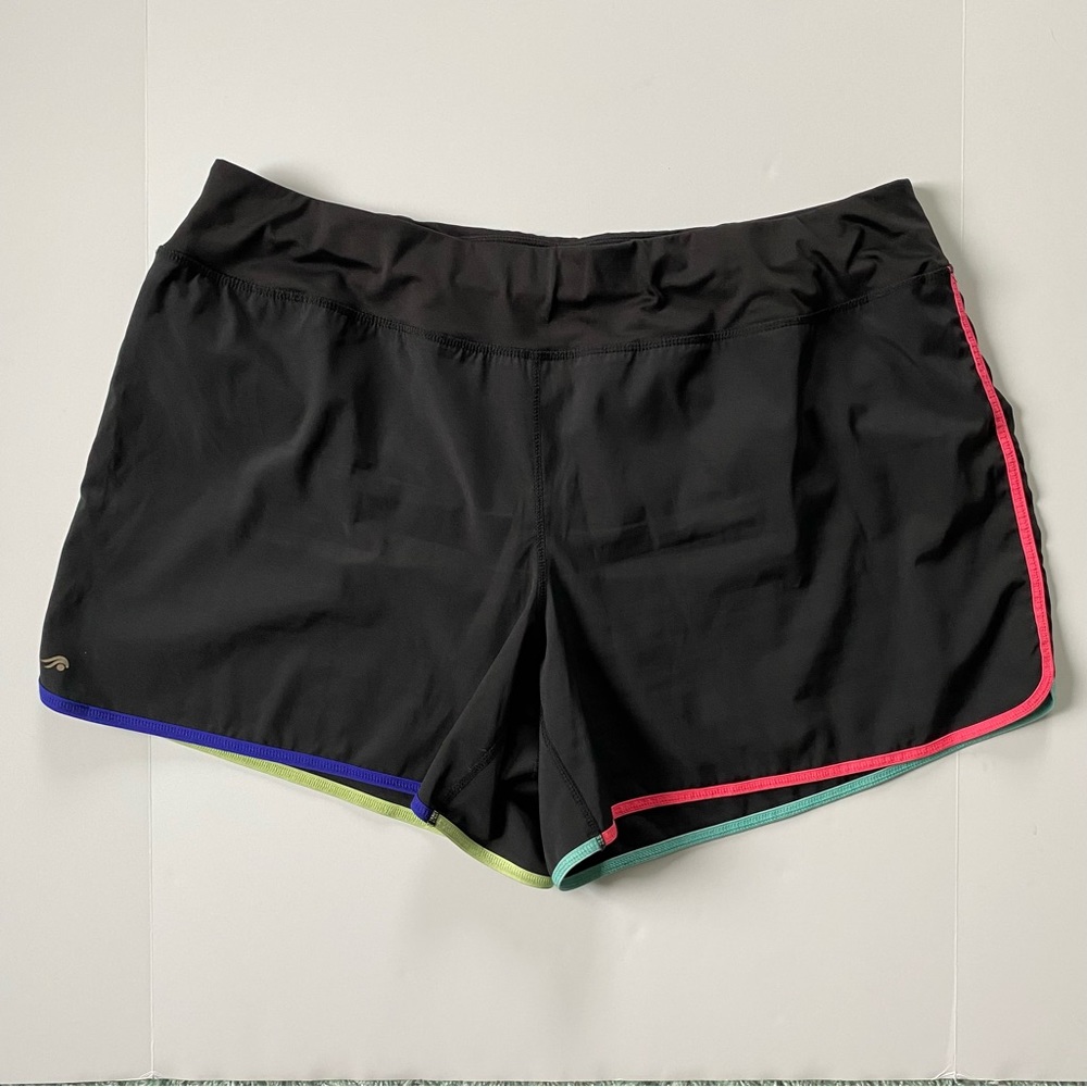 Running Shirts Size 3XL Athletic Sporty Black with colorful trim Zipper pocket
